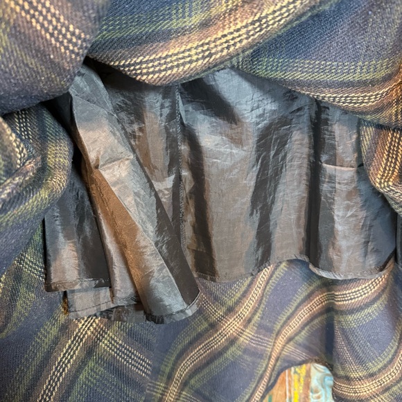 Long plaid wool blend skirt Outlander tartan style - Picture 6 of 7